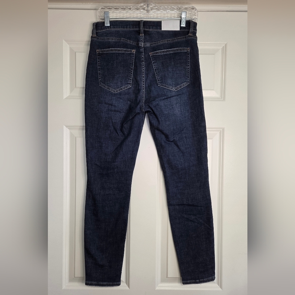 Pistola 'Aline' High Rise Dark Wash Skinny Ankle Jeans w/ Button Fly - Size 28 - Picture 3 of 11